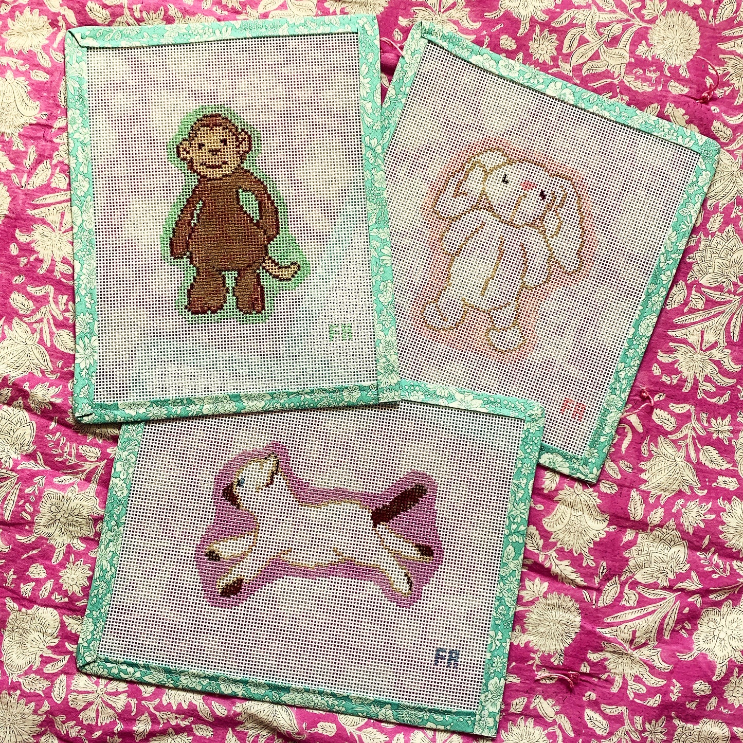 Custom Lovie Portrait Needlepoint Canvas