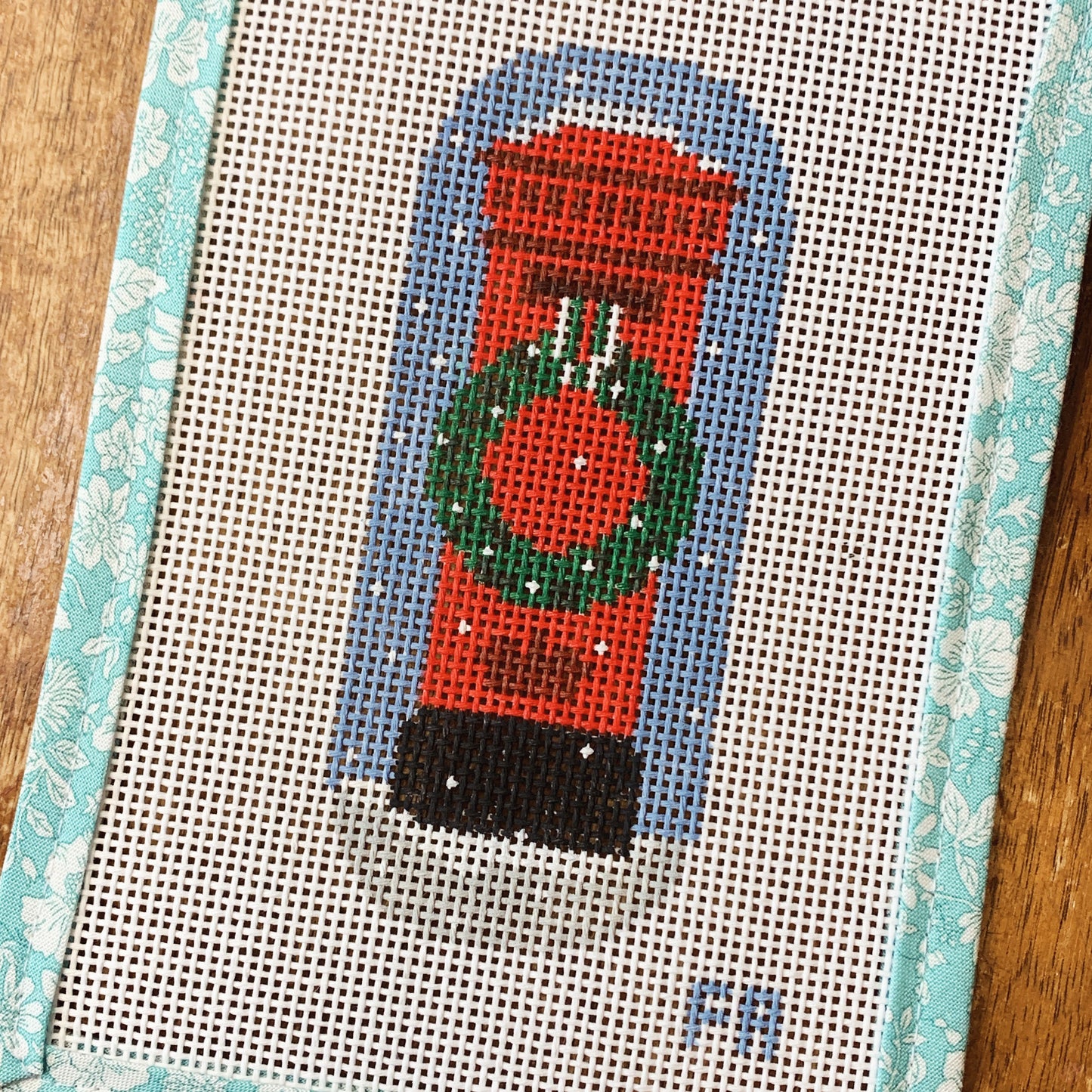 Christmas Post Box Needlepoint Canvas
