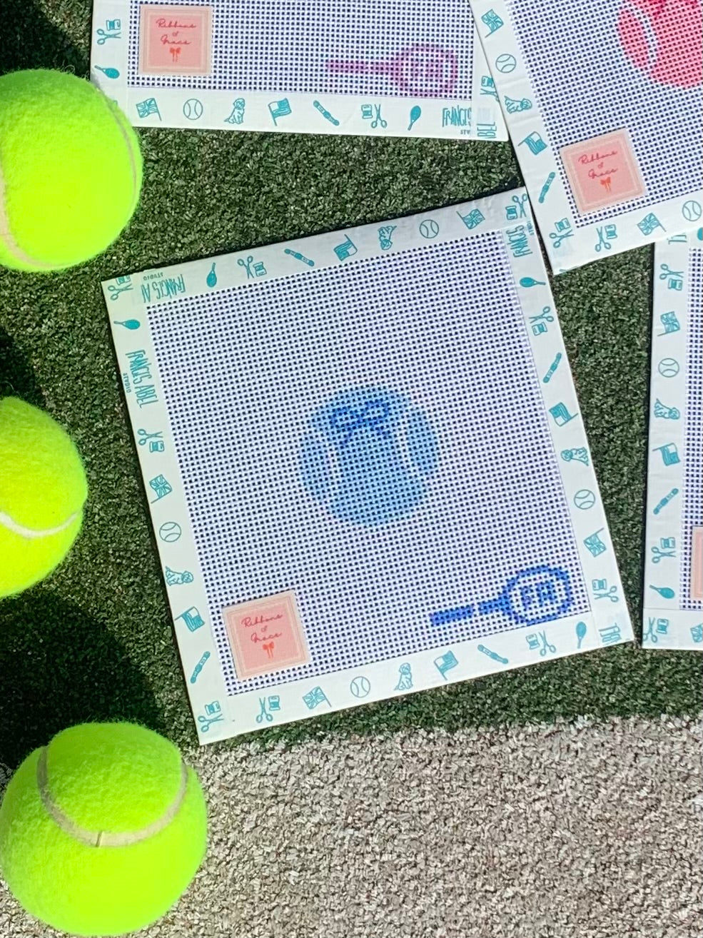 Ribbons of Grace x Frances Abel Studio custom Tennis Ball