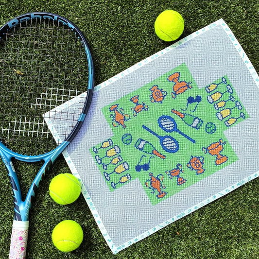 Tennis Brick Cover Needlepoint Canvas