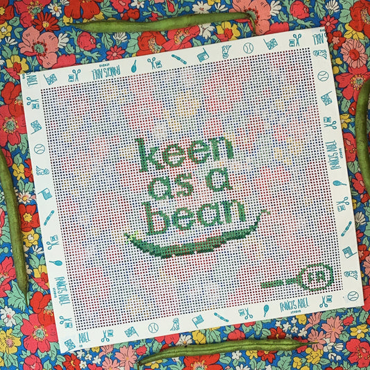 Keen as a Bean Needlepoint Canvas