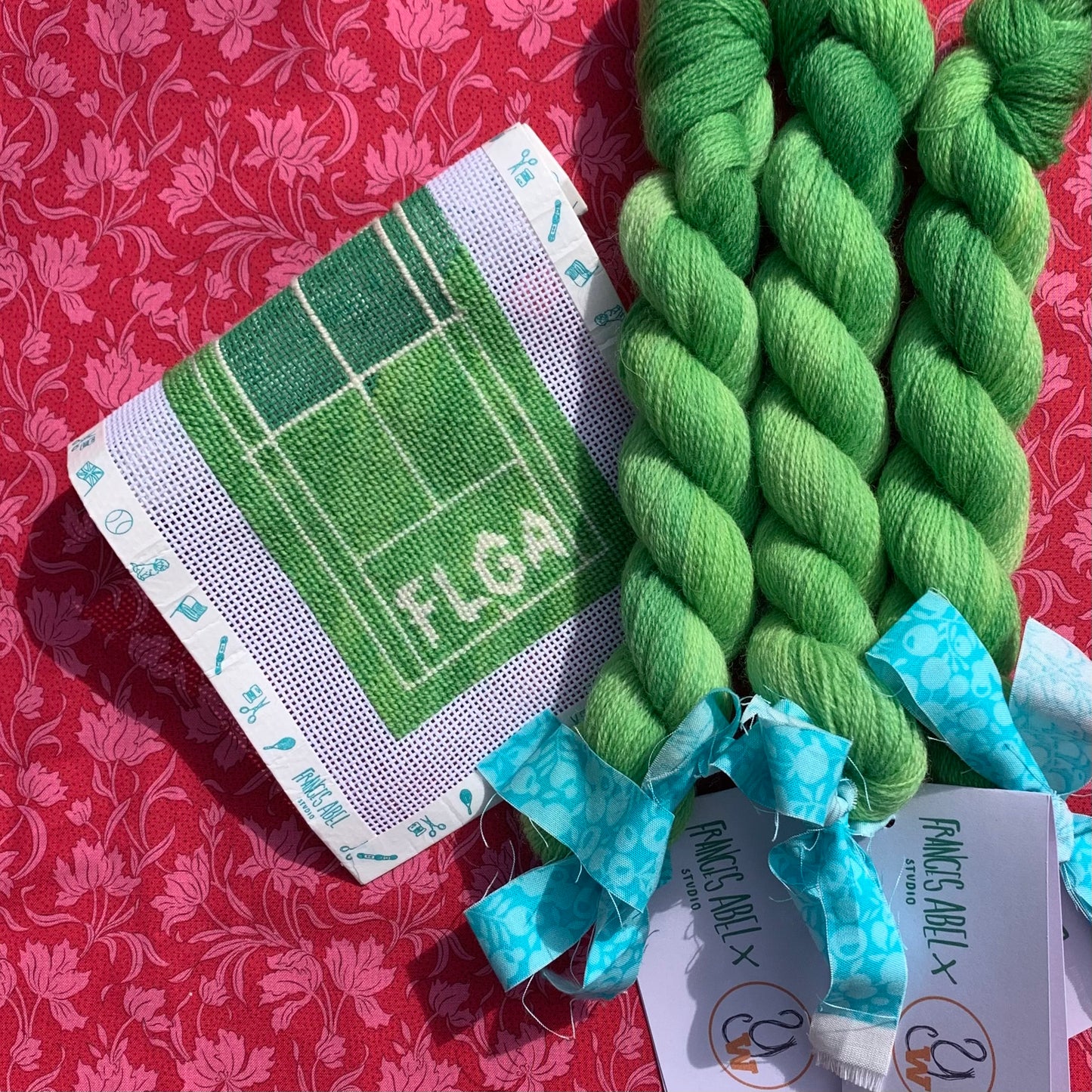 Hand Dyed Wool in SW19 Green