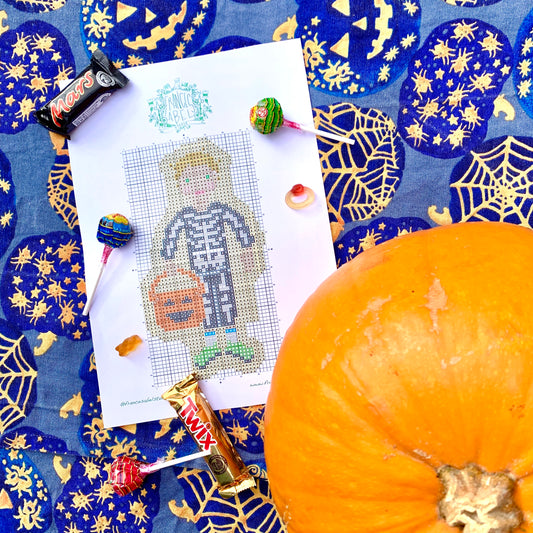 Trick or Treaters - Toddler Boy Skeleton CHART