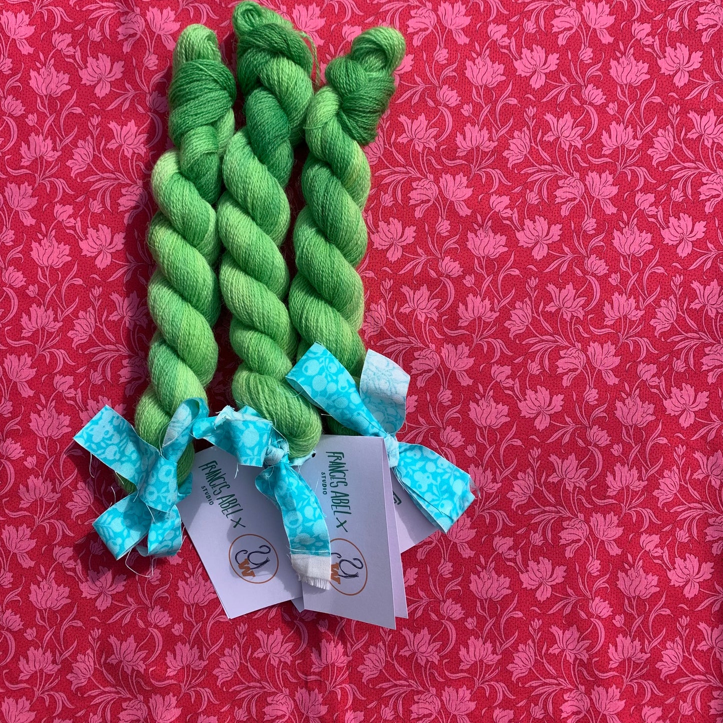 Hand Dyed Wool in SW19 Green