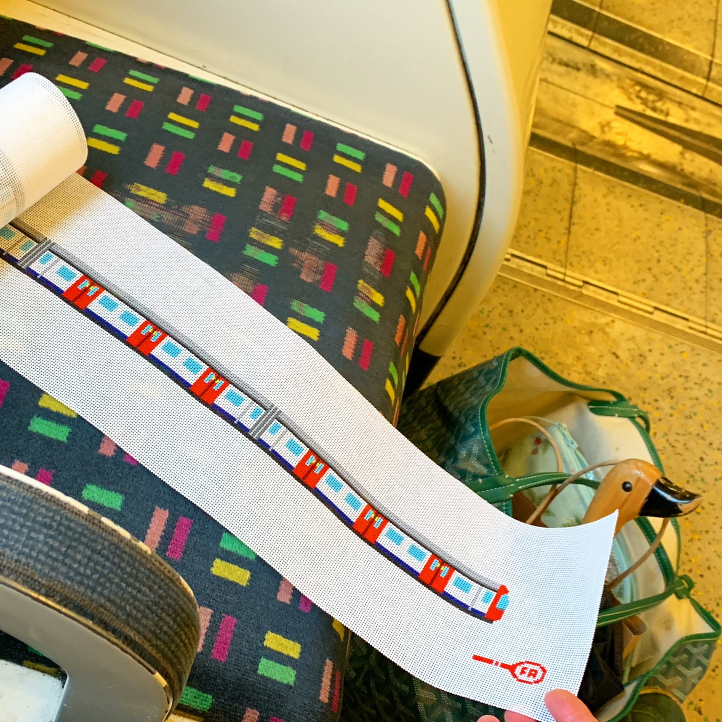 London Tube Belt /Hat Band /Bag Strap