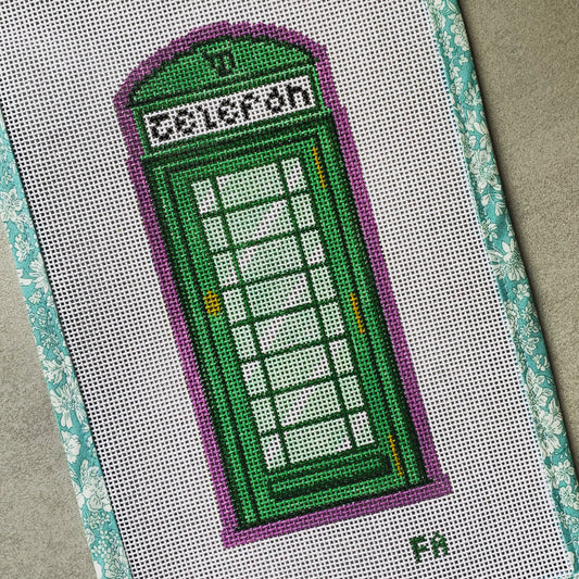 Irish Telephone Booth Needlepoint Canvas