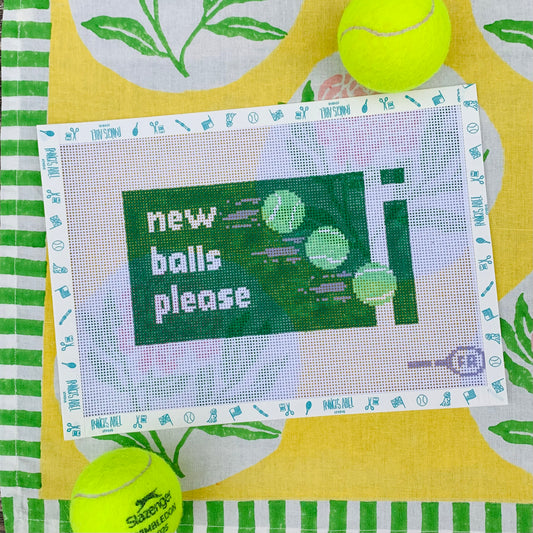 New Balls Please Needlepoint Canvas